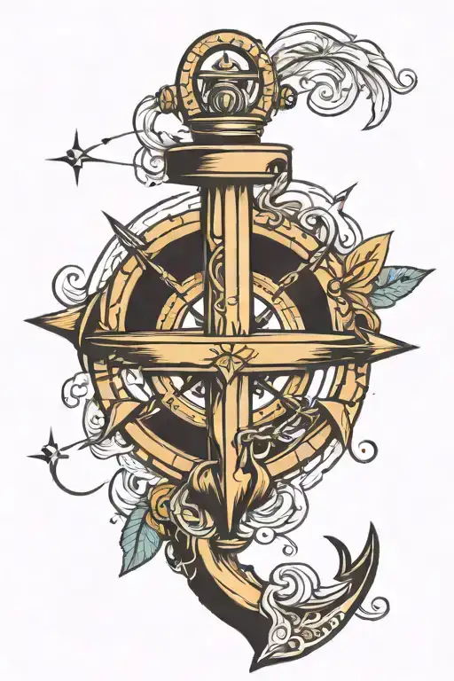 Anchor And Compass Design