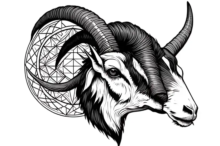 Sacred Geometry Goat Horns