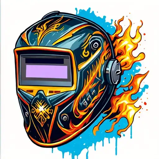 Welding Mask Looking