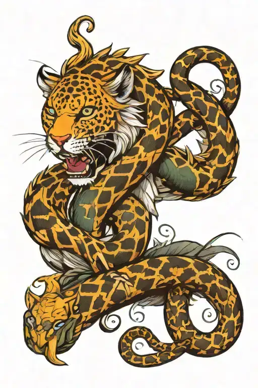 Triabl Leo And Snake Wrapped