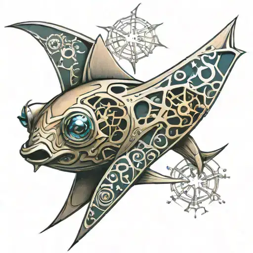 Mobula Ray Bio Mechanical Cybernetic