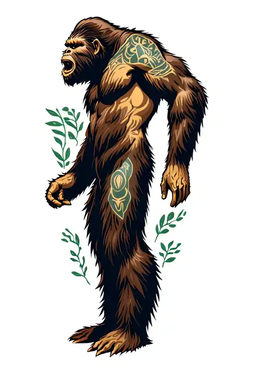 Bigfoot Standing Side