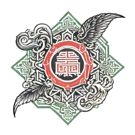 Lebanese & Chinese Symbols Representing