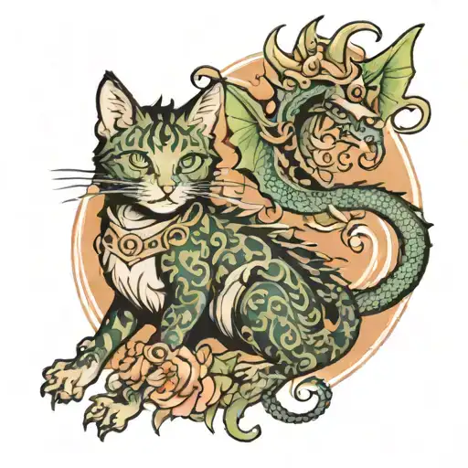 Cat And Dragon