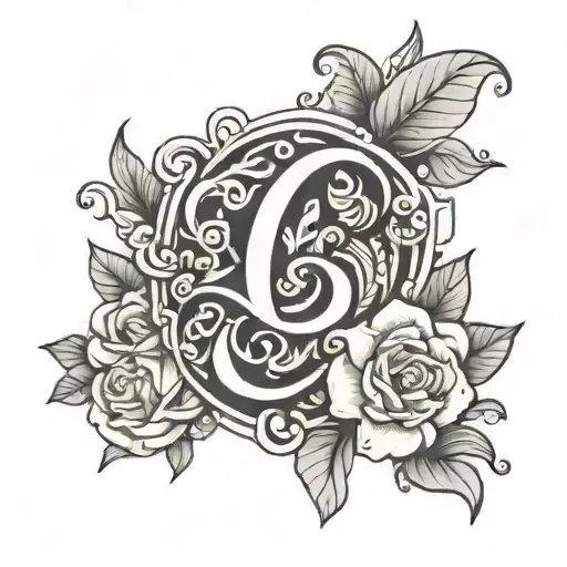 Create A Tattoo With Alphabet U And A