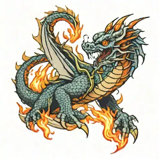 Dragon Breathing Fire