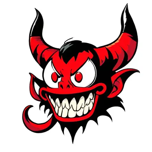 The Devil Of Cuphead Game Style