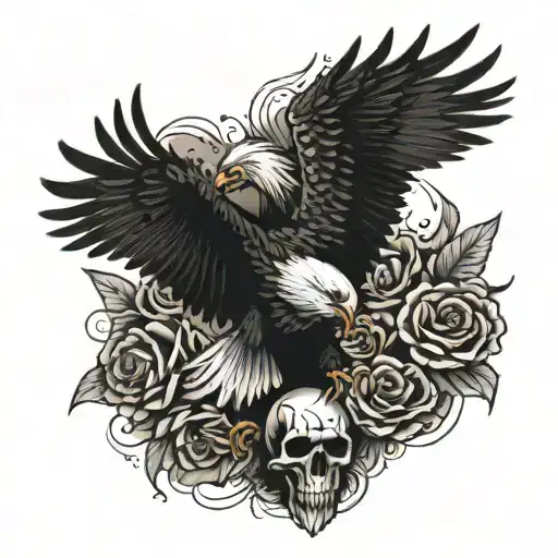 Eagle And Skull