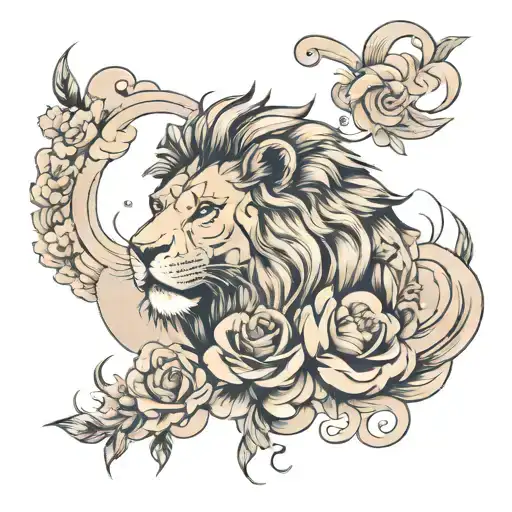 Rose Cloud Lion
