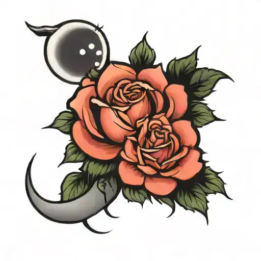 Moon And Roses