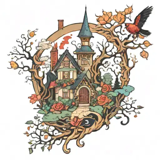 Brothers Grimm Inspired Fairytale Scene
