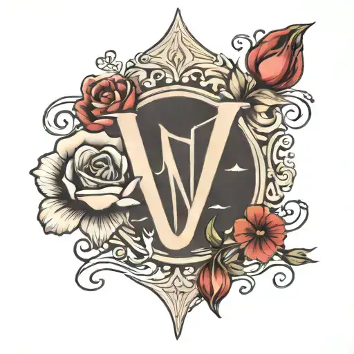 A Tuplip In The Mother Daughter Sign And The Letter N