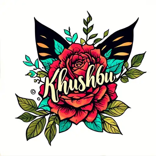 Khushbu Name Written