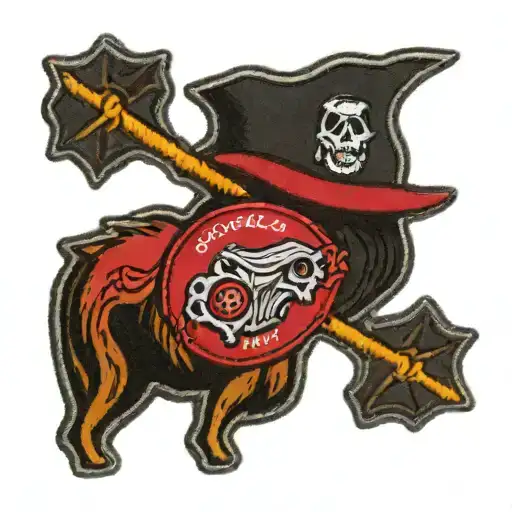 Embroidered Patch With Boomer Sooner
