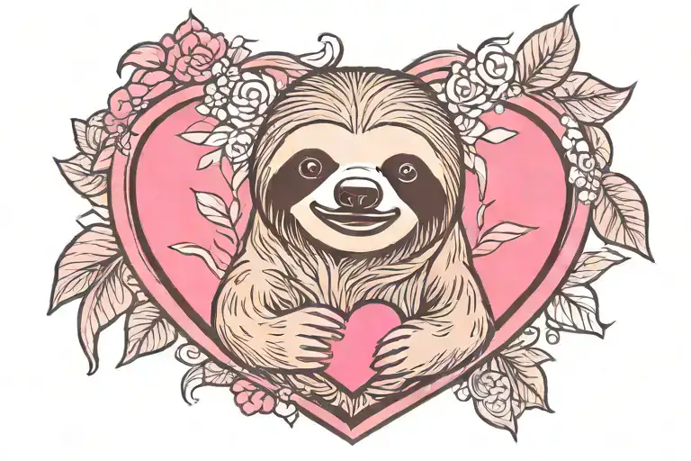 Sloth Emoji Air Emoji Pink Heart Emoji