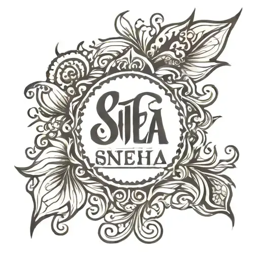 Sneha Name Symbol