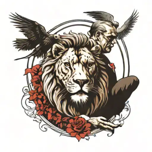 Ataturk And The Lion