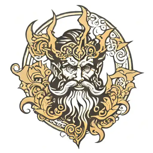 Poseidon Face Ray