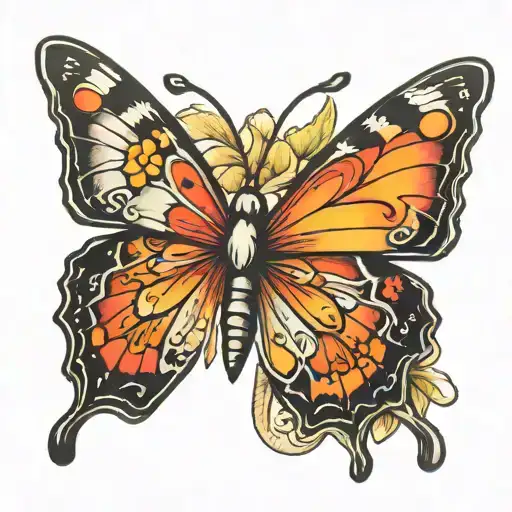 Butterfly With Paint Brush