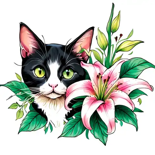 Lilies And Cats