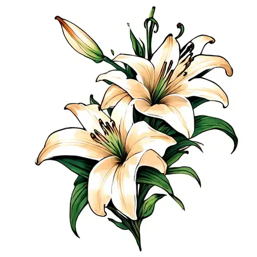 Lilies Intertwined