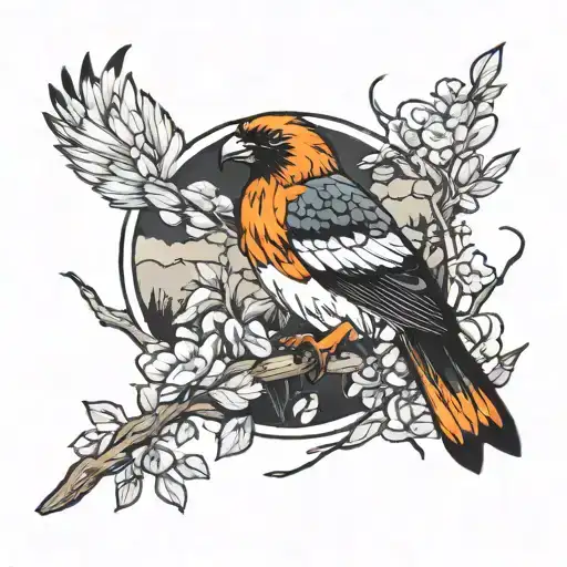 Hawk Oriole Landscape Inspired