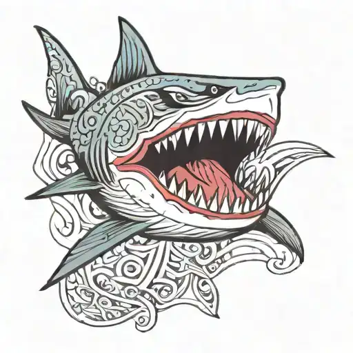 A New Tattoo To Cover A Tribal Shark In The Foot