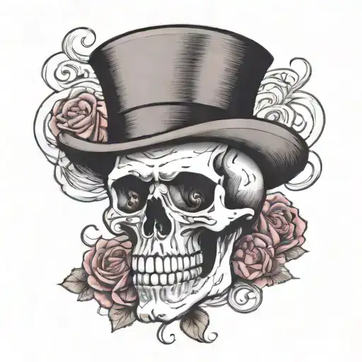 Skull With Top Hat