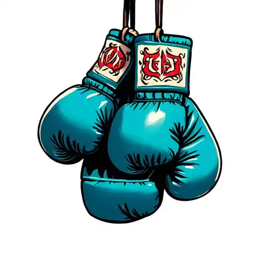 Boxing Gloves Hanging