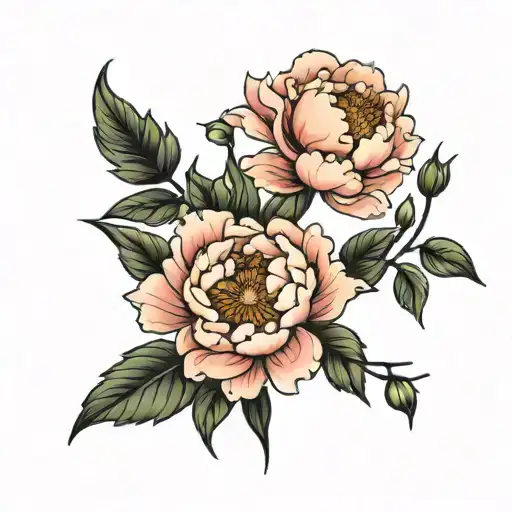 Peonies Blooming