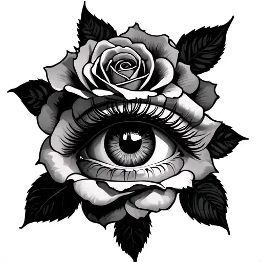 Eye With Roses