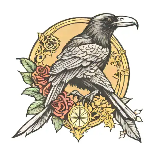 Raven Hierophant Tarot