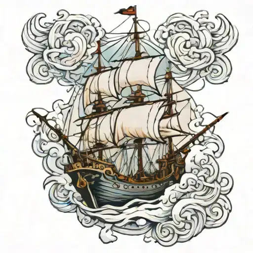 Warship In Ice