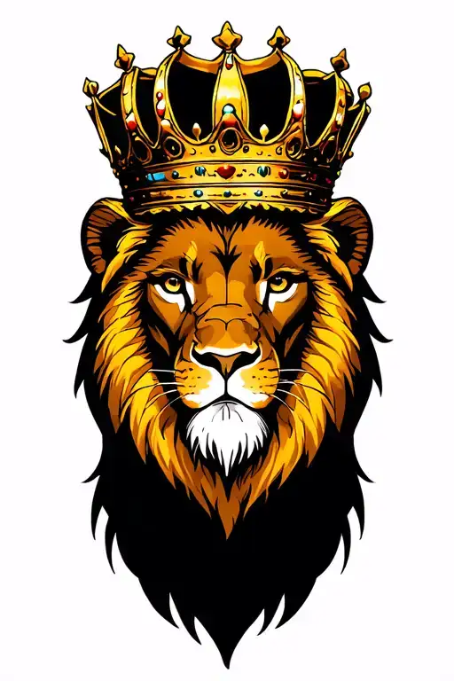 Lion Wearing A Crown