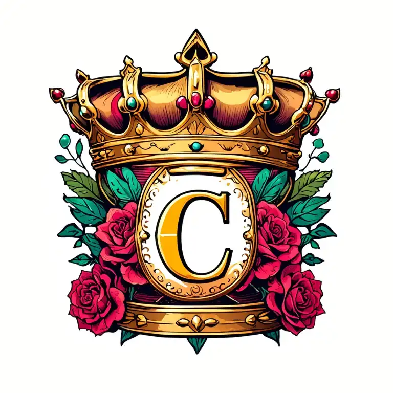 Small Crown With Initial C