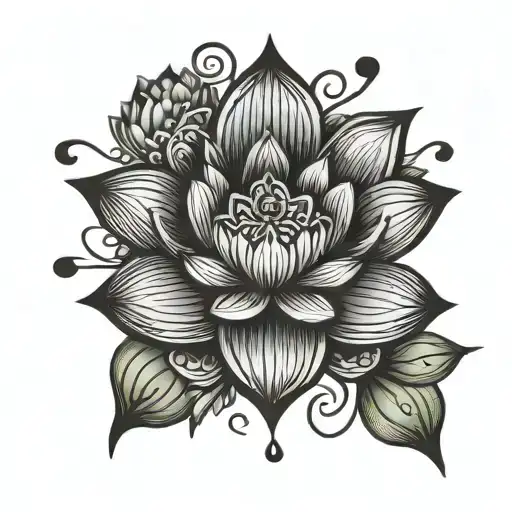 Small Side Wrist Tattoo For Women With Lotus Bitterfly And Om 1Inch