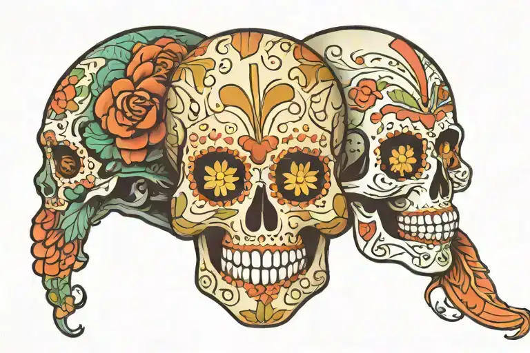 Male Mexican Sugar Skulls