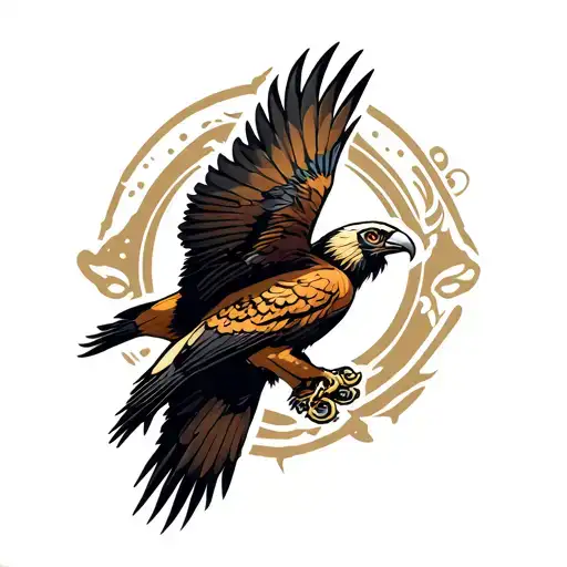 Flying Bearded Vulture