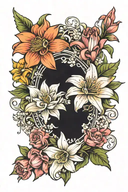 Narcissus Rose Narcissus Primerose Daisy Lilly Of The Valley