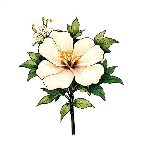 Jasminum Adenophy Flower For Men Small Wrist