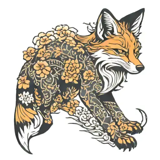 Japanese Fox Full Body