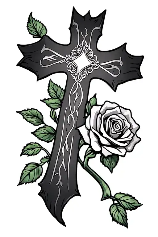 Roses An Cross