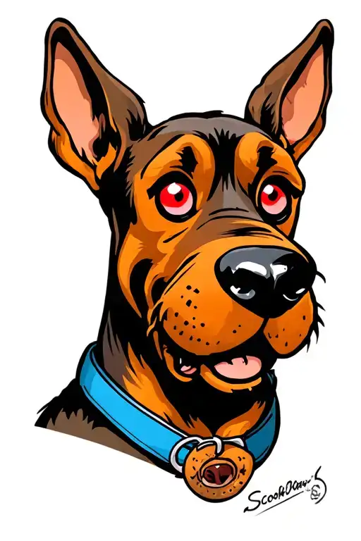 Scooby Doo With Red Eyes