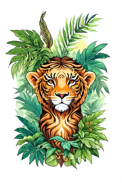 Jungle Theme Half Sleeve