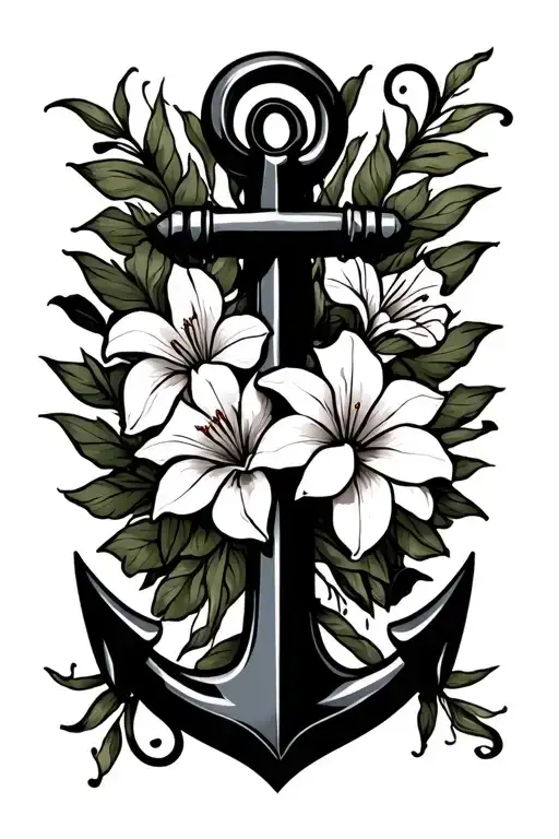 Anchor Lilly Scroll Mum And Dad