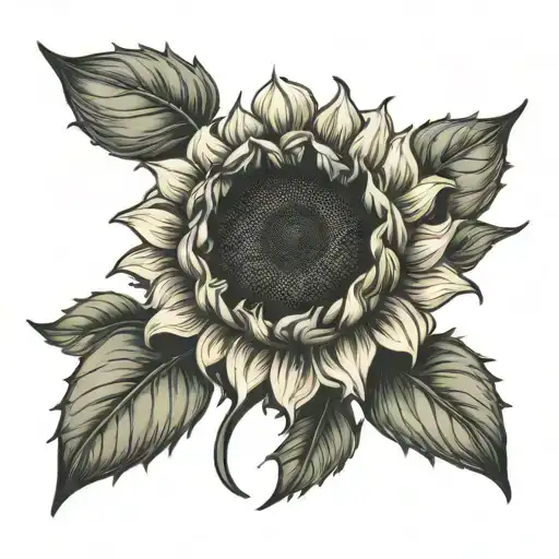 Sunflower Tatto Idea