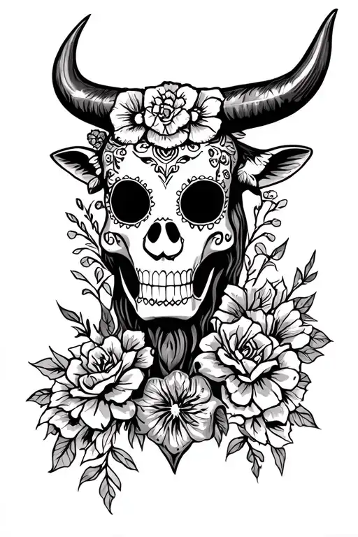 Bull's Head Day Of The Dead