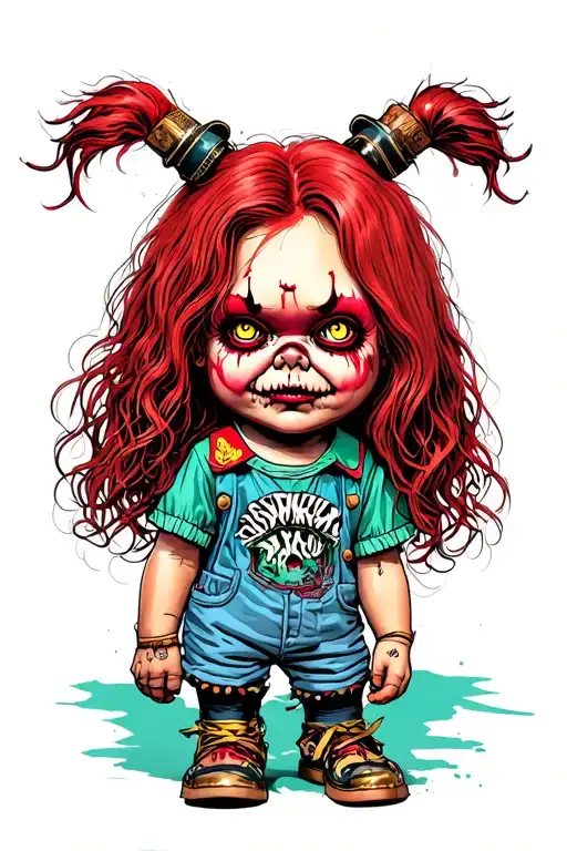 Chucky Tiffany Cartoon Scary