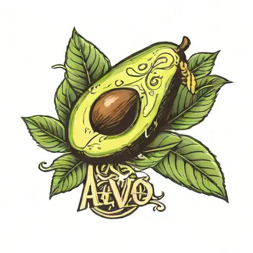 Avocado With The Word Te Avo