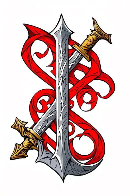 Deus Vult Written In Caligraphy